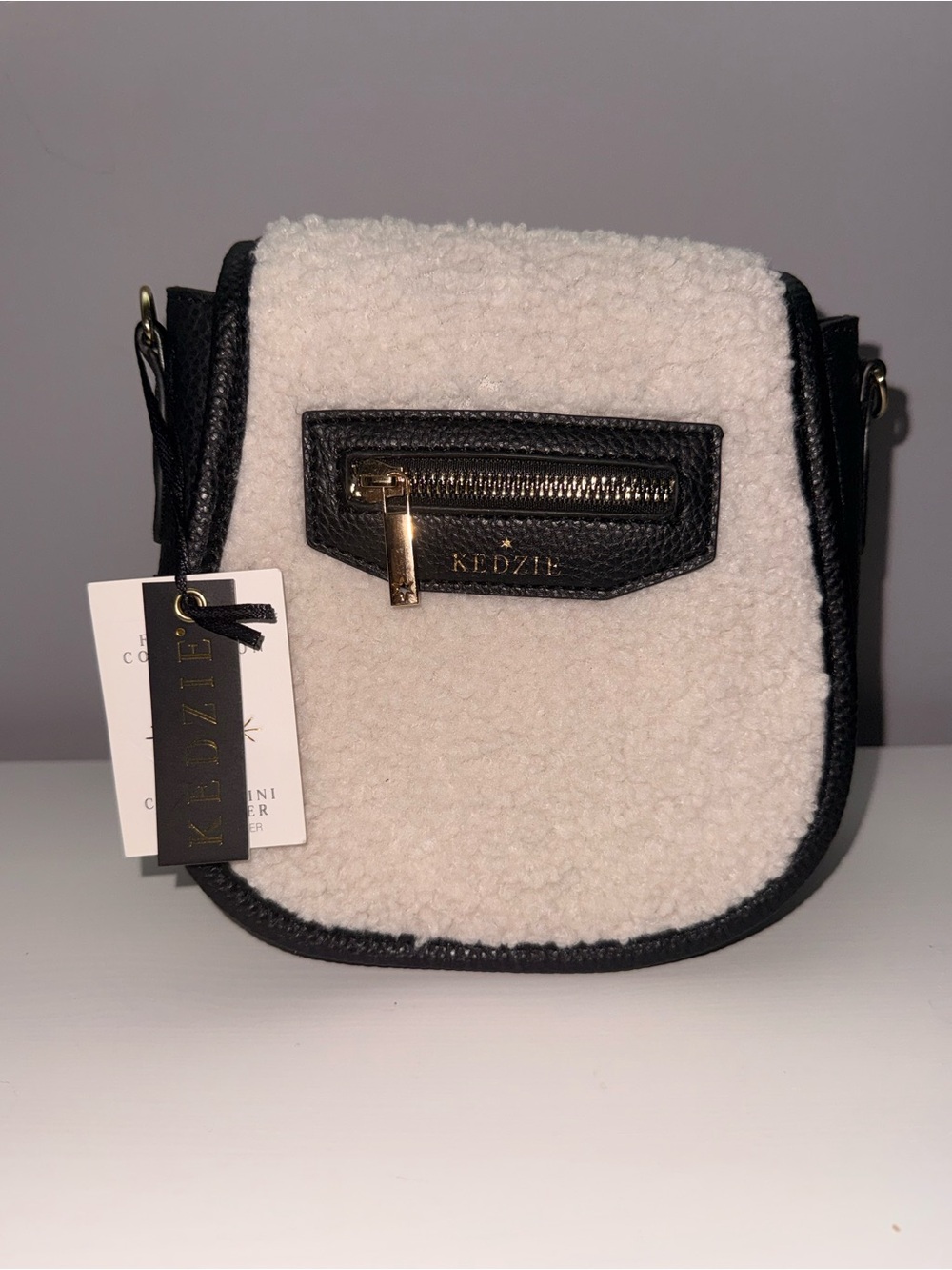 NWT Kedzie βCamdenβ Sherpa Mini Messenger Bag - 2 Straps